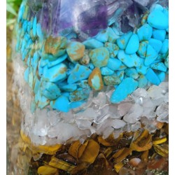 PIRÁMIDE GRANDE DE ORGONITE: 7 Chakras