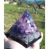 PIRÁMIDE GRANDE DE ORGONITE: Amatista